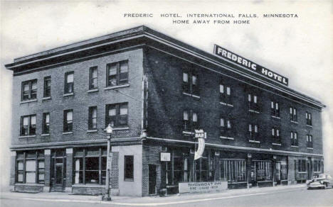 Frederic Hotel, International Falls Minnesota, 1940's