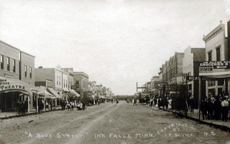 Street scene, International Falls Minnesota, 1911