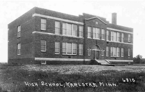 High School, Karlstad Minnesota, 1930's?