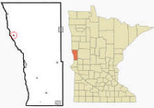 Location of Kent, Minnesota