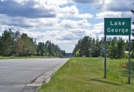 Entering Lake George Minnesota on US Highway 71, 2009