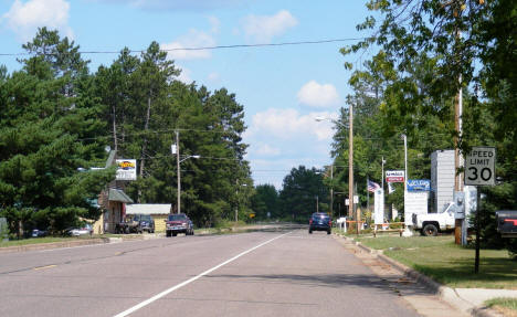 Downtown Rutledge Minnesota on Highway 61, 2007