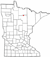 Location of Effie, Minnesota