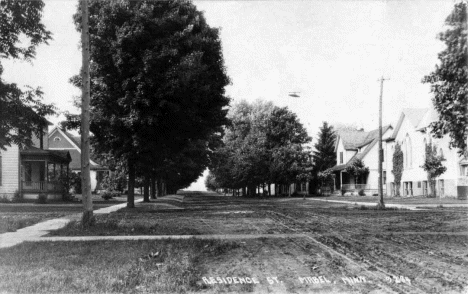 Residence Street, Mabel Minnesota, 1920's