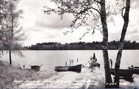 Boat Dock, Camp Kokomo on North Star Lake, Marcell Minnesota, 1940's