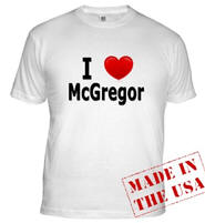 I Love McGregor Fitted T-Shirt