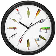 Fishing Lure Wall Clock