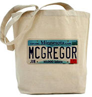 McGregor License Plate Tote Bag