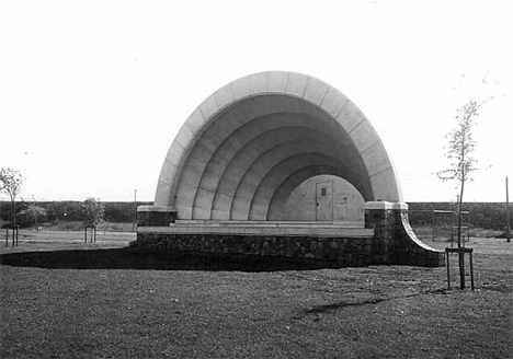 Band Shell in park at Milaca Minnesota, 1940