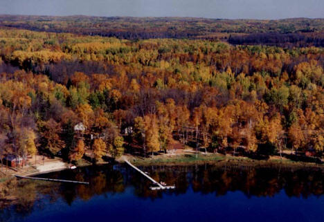 Aerial View of Moose Lake Resort, Deer River Minnesota, 2007