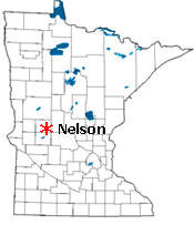 Location of Nelson Minnesota