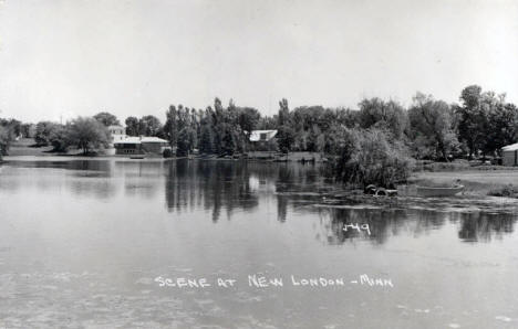 Scene at New London Minnesota, 1950's