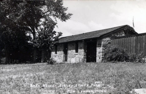 Bath House, Sibley State Park, New London Minnesota, 1940's