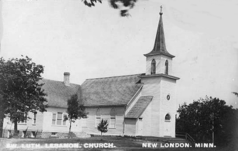 Swedish Lutheran Lebanon Church, New London Minnesota, 1920's?