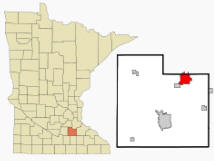Location of Northfield, Minnesota