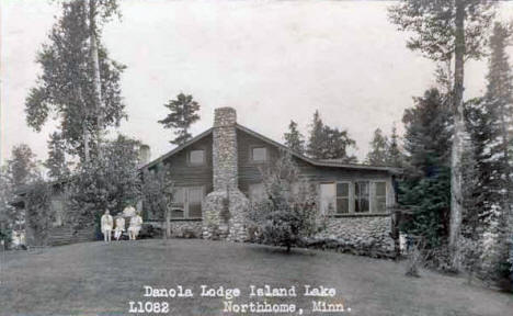 Danola Lodge on Island Lake, Northome Minnesota, 1920's