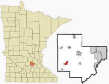 Location of Norwood Young America, Minnesota