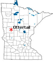 Location of Ottertail Minnesota