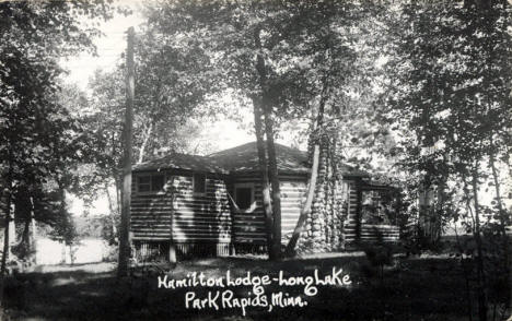 Hamilton Lodge on Long Lake, Park Rapids Minnesota, 1940's