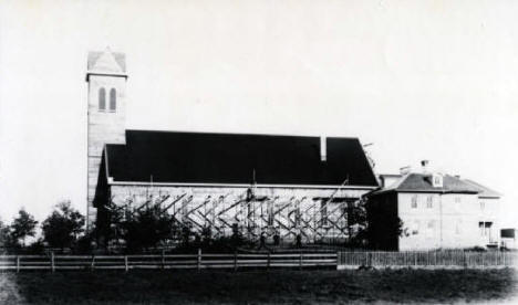Rich Prairie Church and Parsonage, Rich Prairie (now Pierz) Minnesota, 1887