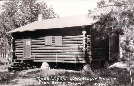 Deer Lodge, Long Beach Resort, Pine River Minnesota, 1950's?