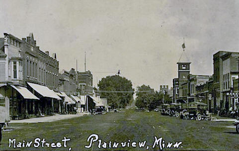 Main Street, Plainview Minnesota, 1924