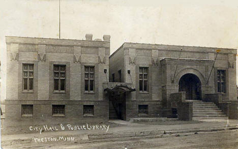 City Hall & Public Library, Preston Minnesota, 1912