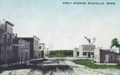 First Avenue, Richville Minnesota, 1914