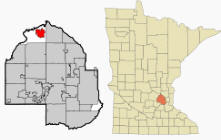 Location of Rogers Minnesota