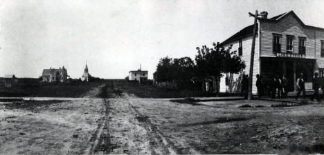 Pearl (now Center) Street, Roseau Minnesota, 1890's