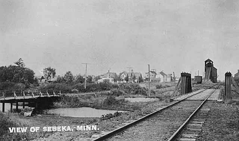 View of Sebeka Minnesota, 1907
