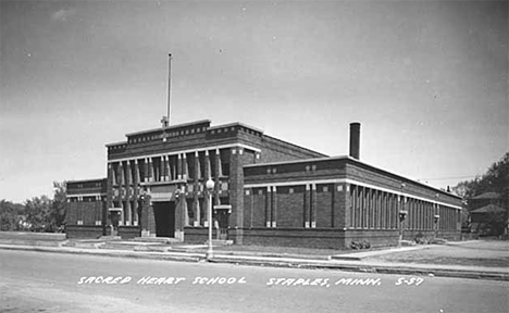 Sacred Heart School, Staples Minnesota, 1955