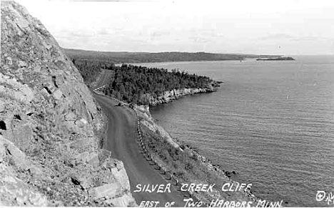 Silver Creek Cliff, east of Two Harbors Minnesota, 1945