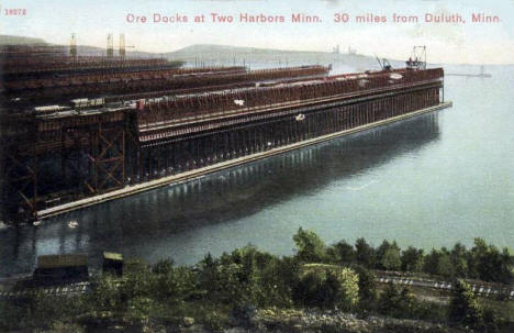 Ore Docks, Two Harbors Minnesota, 1911