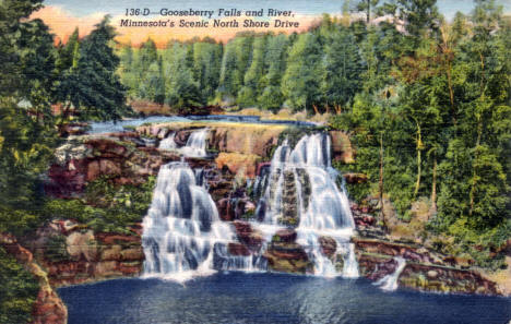 Gooseberry Falls, Two Harbors Minnesota, 1949