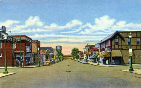 First Avenue, Two Harbors Minnesota, 1946