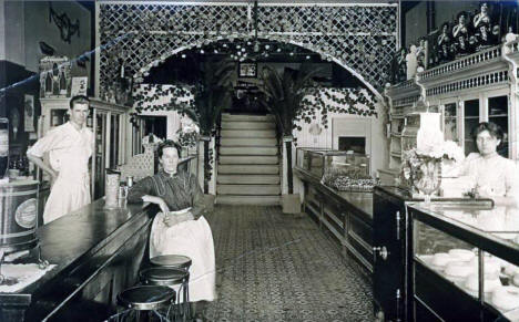 Interior of a Bakery, Walker Minnesota, 1910's