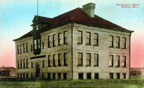 Washington School, Warren Minnesota, 1910