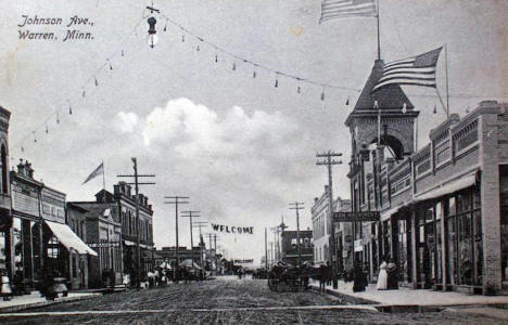 Johnson Avenue, Warren Minnesota, 1911