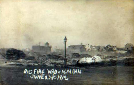 Scene after fire, Waubun Minnesota, June 1912