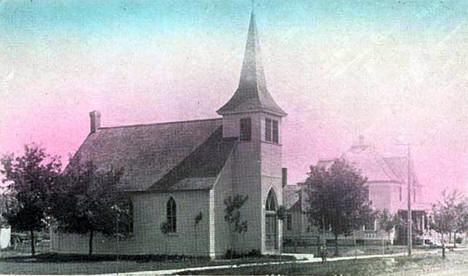 German Lutheran Church and Parsonage, Wheaton Minnesota, 1910
