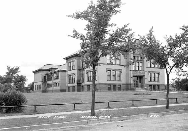 Olcott School in Marble Minnesota - 1950