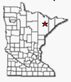 Location of Embarrass Township Minnesota