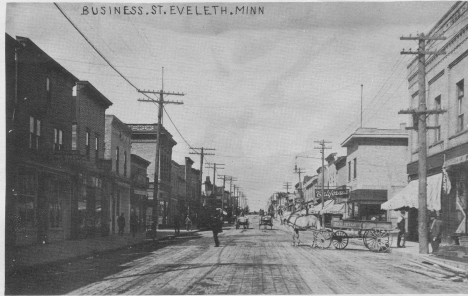Grant Avenue looking north, Eveleth Minnesota - 1911