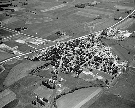 Aerial view, Mabel Minnesota, 1972