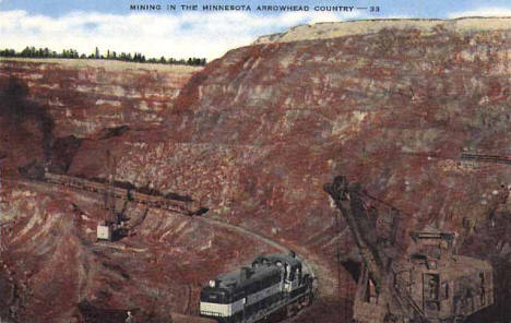 Mountain Iron Mine, Mountain Iron Minnesota, 1950