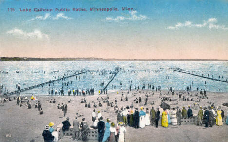 Lake Calhoun Public Baths, Minneapolis Minnesota, 1916