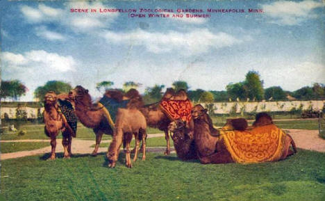 Longfellow Zoological Gardens at 4001 Minnehaha Parkway East, Minneapolis Minnesota, 1910's