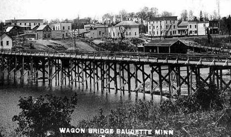 Wagon Bridge and view of Baudette.