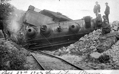 Train wreck at Sandstone Minnesota, September 29th, 1907